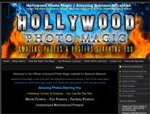 Tablet Screenshot of hollywoodphotomagic.com
